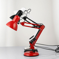 Pince de lecture professionnelle à Led avec bras Long, en fer forgé américain, pince d'apprentissage, lampe de Table