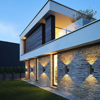 Lámpara de Pared LED Cilíndrica Impermeable para Exteriores, Moderna, para Jardín, Terraza o Villa