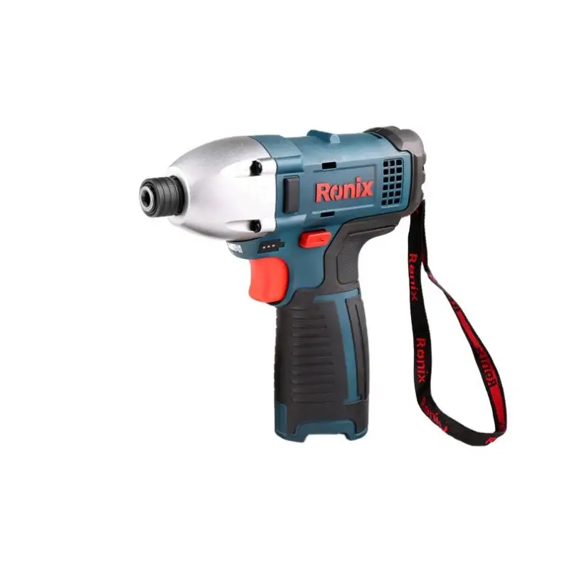 Ronix 8601 Model power screw drivers 6/25mm Rechargeable Lithium Battery 100N.m 1/4 inch Cordless Impact Driver drill