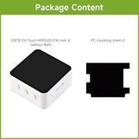 AIsmartlink Waveshare ESP32-C6 Layar AMOLED 2.16 inci dengan Layar Sentuh, Resolusi 480 * 480, 16.7M Warna