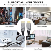 Câble plaqué or HDTV PS4 homecinema vidéo HDMI 20 câble 4K câble optique actif AOC HDMI-Kabel 4K 60Hz HDR