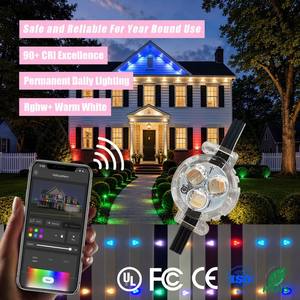 Pl-052 IP68 Waterproof RGBW LED Permanent Outdoor <b>Point</b> <b>Lights</b> 12V 24V 36V Programmable Smart App Controller Christmas Lighting - Product Image 1