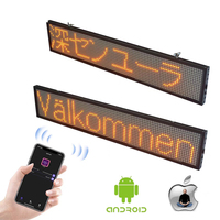 Letrero LED Programable para Interiores y Exteriores con Mensaje Desplazable, Pantalla LED de Matriz de Puntos