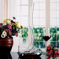 Carafe à vin en cristal de luxe de 1500 ml en forme de serpent cobra, faite à la main, avec logo personnalisé pour restaurants, mariages, fêtes
