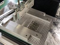 Impresora de Plantillas Semiautomática SMT HW-550S, Línea de Producción LED, Máquina de Impresión de Pasta de Soldadura para PCB