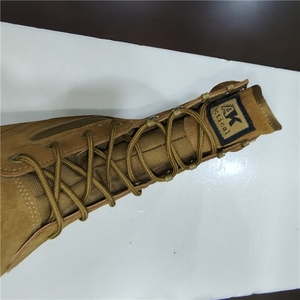 Bottes tactiques en cuir de vache noir Coyote Brown TSB13 avec manchons Oxford respirants, bottes de combat classiques légères à tige haute - Product Image 3