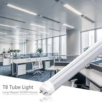 Tubo de luz T8 de 360 w, luz Led de cristal de 5000 m y 22w, 120 k, 5 pies y 1,2 cm, 3 años de garantía, en oferta, sin lastre