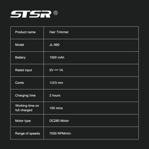 Máy cắt tóc không dây chính xác cao dành cho nam với lưỡi cắt bằng gốm để cắt tỉa tóc - Product Image 6