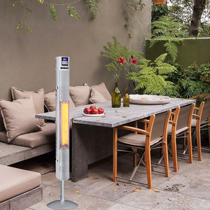 Chauffage extérieur infrarouge à chauffe rapide, chauffage de terrasse électrique autoportant, étanche, pour jardin, avec télécommande - Product Image 6
