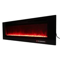 Cheminée électrique moderne 3d intégrée décorative de mur de support de TV ultra-mince