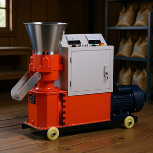 Machine à granulés d'aliments pour animaux 6 mm 3 kW 240V Moteur électrique monophasé en acier inoxydable pour animaux d'élevage - Product Image 2