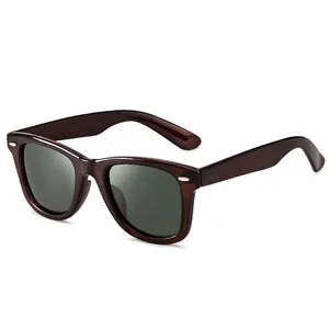 Occhiali da sole di nuova moda con montatura quadrata guida autisti speciali occhiali da sole di protezione solare per anziani all'ingrosso