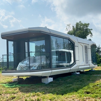 Maison capsule spatiale de luxe, hôtel préfabriqué, chambre modulaire, maison mobile, maison préfabriquée, cabine, maison conteneur extensible pour hôtel