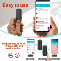 Microphones Lavalier sans fil professionnels 2.4G avec étui de charge Portable et mini microphone