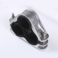 Serre-câble en alliage d'aluminium triple cœur série JC LANWANG, pince de fixation pour câble métallique, serre-câble pour usage industriel