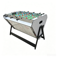 Table de jeux multifonctionnelle pliable 3 en 1 de 4 pieds : billard/hockey sur air/football