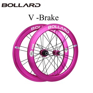 Bicicleta Plegable BMX de <span class=keywords><strong>20</strong></span> Pulgadas con Frenos V-brake, Buje de Liberación Rápida, 20H de Radios, Llanta de 40mm de Profundidad, Aleación de Aluminio Ligera - Product Image 2