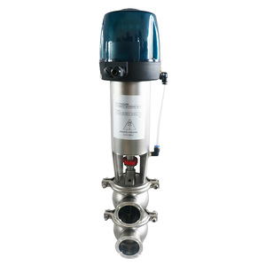 Calidad guranted higiénico neumático diversing para la válvula de asiento <span class=keywords><strong>cambio</strong></span> Válvula de control con parte superior - Product Image 4