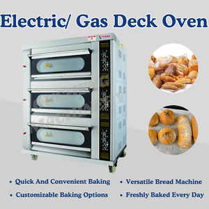 เตาอบเบเกอรี่อุตสาหกรรม 3 ชั้น <span class=keywords><strong>6</strong></span> ถาด พร้อมตัวตั้งเวลาแบบตั้งโปรแกรมได้ ควบคุมด้วยระบบดิจิตอล ความจุขนาดใหญ่ สำหรับใช้งานเชิงพาณิชย์ - Product Image 3