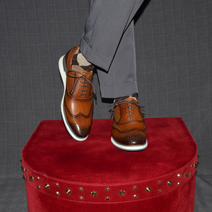 Zapatos Casuales de Negocios para Hombre, Hechos a Medida, Precio al por Mayor, Zapatos de Vestir de Lujo con Cordones, Tallados a Mano, Transpirables, que Aumentan la Estatura - Product Image 5