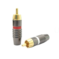 Nuevo Conector RCA Gris en Oferta, Conector de Audio y Video RCA de 6X6X2cm para Soldadura