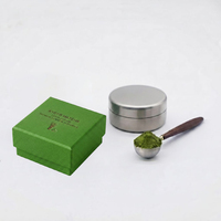 Boîte à thé miniature en acier inoxydable personnalisée, hermétique, 30g, pour le stockage de poudre de matcha, en vrac