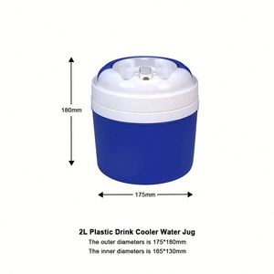 <b>Mini</b> 2L Food Storage <b>Cooler</b> Box Wholesale Price High Quality Durable Portable Plastic Thermos Water Jug - Product Image 3