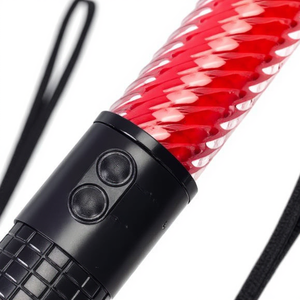 30cmバトルパワーLEDトラフィックコントロールバトンホイッスルトラフィックトラフィックLEDワンドスティックバトン警告ライトバトン - Product Image 3