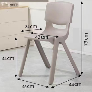 Bán buôn phổ biến Stackable trẻ em nghiên cứu Đảng Ghế nhựa đầy màu sắc bé Ghế cho trẻ em mẫu giáo trường funiture - Product Image 4
