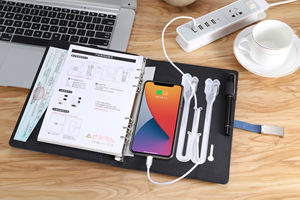 Libreta de Negocios de Lujo A5 2026, en Cuero PU, con Cargador y Banco de Energía, para Oficina y Hombres de Negocios, Gran Venta - Product Image 4