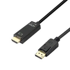 Cabo dp para hdmi 4k exibição para projetor, desktop, laptop e mais