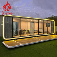 Maison préfabriquée modulaire de luxe pour bureau, conteneur préfabriqué, emballage préfabriqué, cabine Apple, mini-maisons, studio créatif
