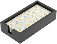 Plateau décoratif en marbre blanc et noir, 10 pièces, 12 "x 8", pour service en plastique et en acrylique, avec poignées, avec diviseur, vente en gros, hôtel