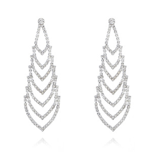 ต่างหูแบบเจาะรู ดีไซน์ใหม่ล่าสุด สำหรับเจ้าสาว งานแต่งงาน ขายส่งจากโรงงานโดยตรง รุ่น <span class=keywords><strong>E736</strong></span> - Product Image 5