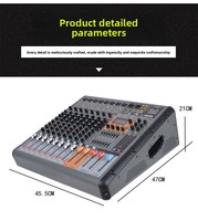 Console de mixage audio professionnelle pour DJ, 8 à 16 canaux, effets intégrés, scène, mariage, performance, karaoké, système Bluetooth USB