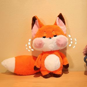 US 3-5 Tage Lieferzeit Niedliche Fuchs-Plüschpuppe Weiches Stofftier mit Flexiblen Designdetails für Geschenke, Dekoration und Ausstellung - Product Image 1