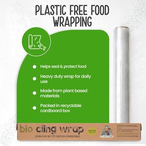 Envoltura Biodegradable Eco Green Living Bio Cling Wrap 30cm x 30m para Alimentos, Uso en Cocina y Refrigerador - Product Image 4
