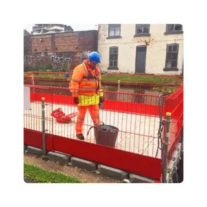Welded Security Fencing Defensive Edge Protection Barrier For Construction Site