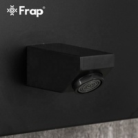 FRAP Ensemble de douche mural multifonctionnel noir en acier inoxydable pour salle de bain