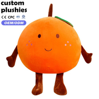 Peluche Fruit Orange Adorable Prix Usine avec Visage et Membres Brodés – Idéal pour Décoration de Canapé et Cadeau
