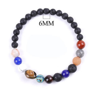 Лидер продаж, браслет космической солнечной системы с восемью планетами, пара друзей, небесный браслет, ювелирные изделия, аксессуары ручной работы, подарок - Product Image 3