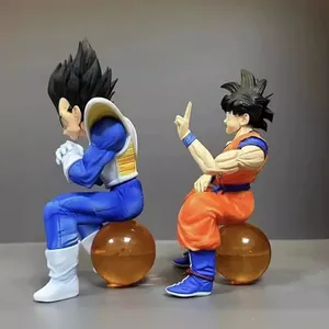 Figurine d'action Dragon Collection en position assise, jouet cadeau, figurine d'anime de 14 cm, Goku Vegeta, modèle de statue en PVC, poupée <span class=keywords><strong>DBZ</strong></span> - Product Image 2