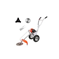 Tondeuse à gazon professionnelle 52cc à pousser manuellement, pour bricolage sécurisé, avec moteur 4 temps de 1500W