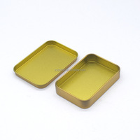 Boîte d'emballage en étain personnalisable avec impression UV sérigraphiée, recyclable, couvercle facile à ouvrir pour bijoux et outils de beauté