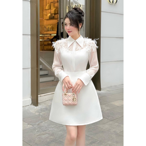 Conjunto Kady Blanco para Mujer | Elegante Camisa y Falda a Juego | Conjunto Clásico de Dos Piezas para Oficina, Casual o Ropa Formal - Product Image 6