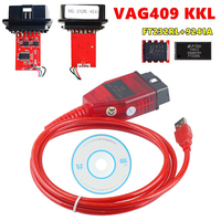 Câble d'interface de diagnostic automobile 2026 pour VAG 409.1 KKL 409 FTDI FT232RL Real 9241A K Line OBD 2 OBD2 pour VW/Audi/Skoda/Seat