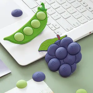 Kacang magnetik stiker kulkas blueberry PVC perekat lembut pesan papan tulis memperbaiki gesper magnet stiker kulkas
