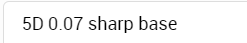 5D ฐานที่คมชัด0.07