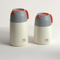 Nouveau style populaire 2026 Emerit – Bocaux alimentaires isothermes sous vide pour enfants en acier inoxydable 18/8 à double paroi avec revêtement poudré