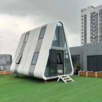 Casa Triangular Portátil de Acero con Paneles de Pared Prefabricados para un Montaje Rápido
